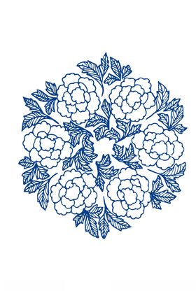 青花纹理