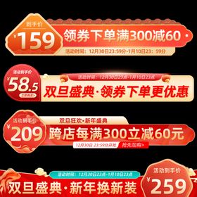 双旦促销优惠活动展示