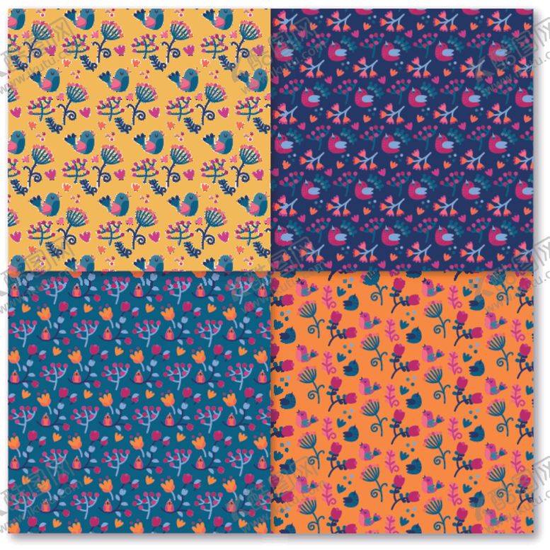 编号：89737009112148502198【酷图网】源文件下载-无缝花纹