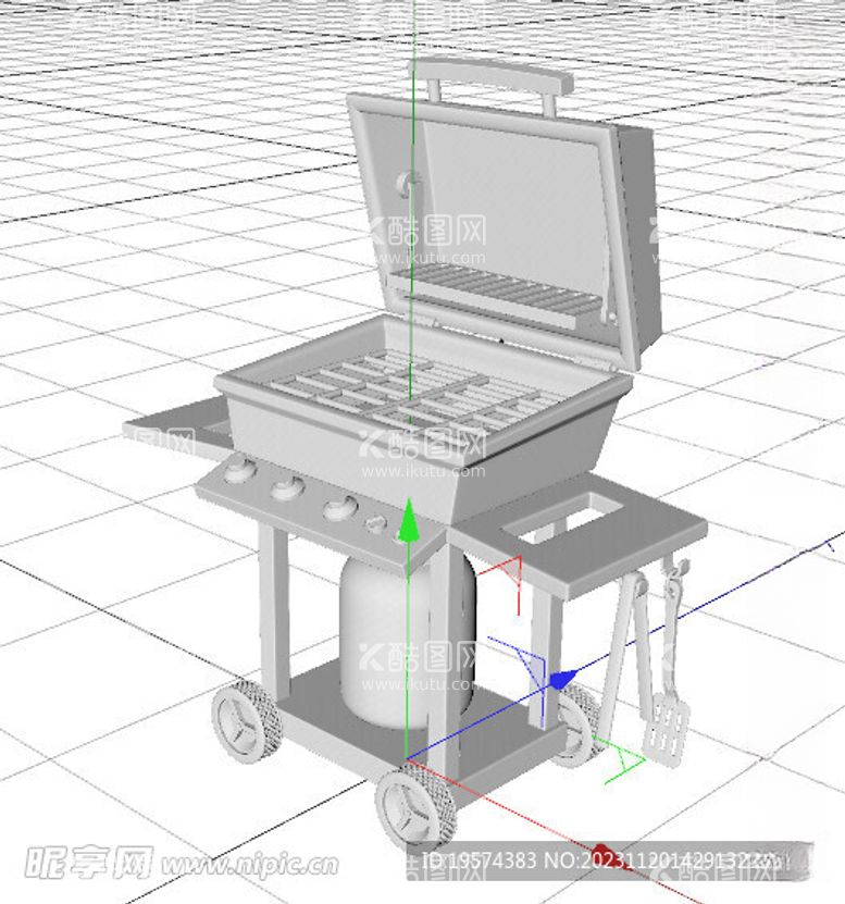 编号：21006011250805348349【酷图网】源文件下载-C4D模型烤炉