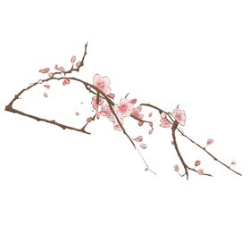 梅花树枝元素