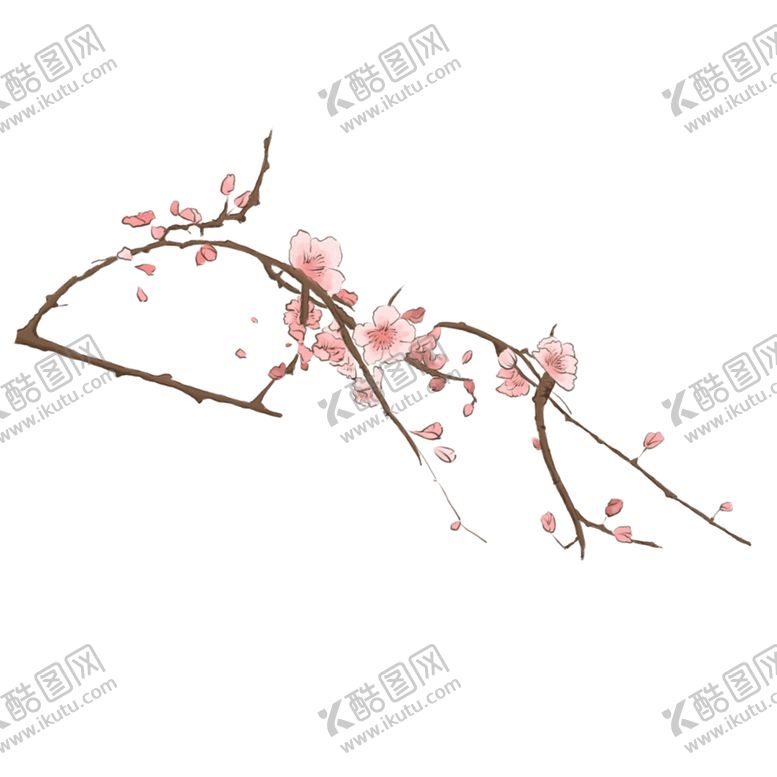 编号：42023109250515009150【酷图网】源文件下载-梅花树枝元素