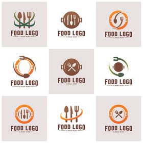 多样餐饮标志设计展示
