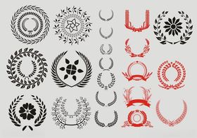 多样精美植物图案集合