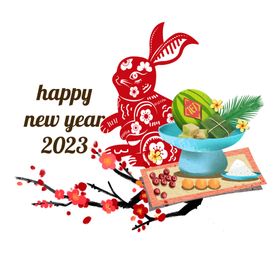 2023兔年新年素材春节春节剪纸