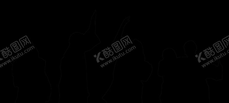 编号：60455001250802291281【酷图网】源文件下载-毕业人物剪影