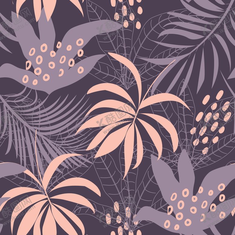 编号：35524510011628049198【酷图网】源文件下载-叶子花纹