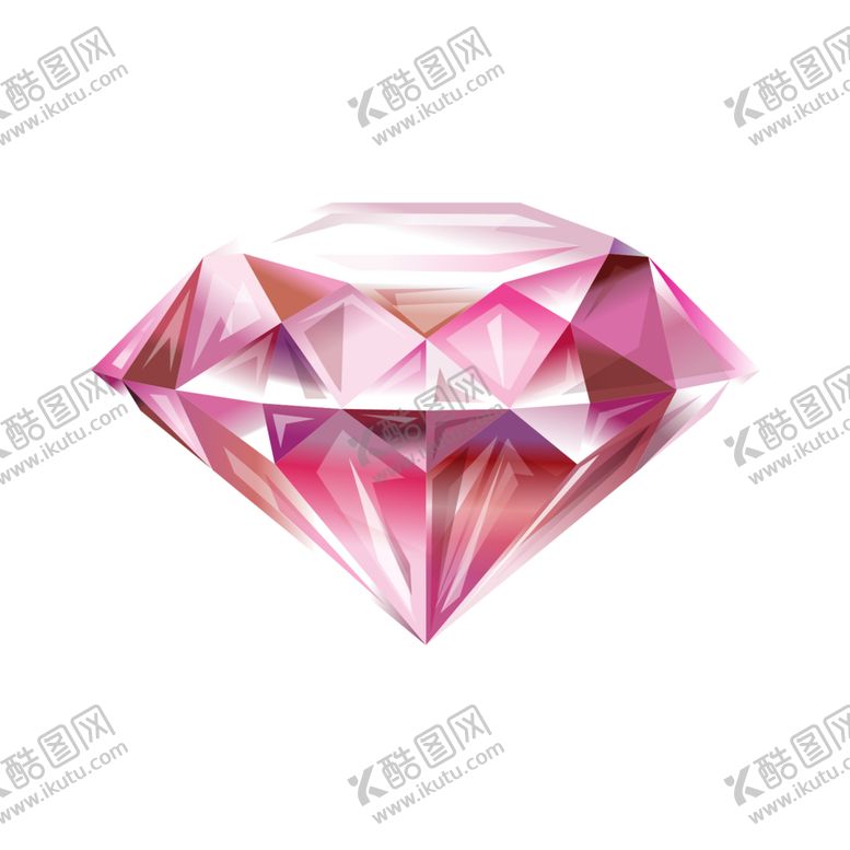 编号：13497510070615595247【酷图网】源文件下载-粉钻石免抠图粉水晶钻石紫粉钻