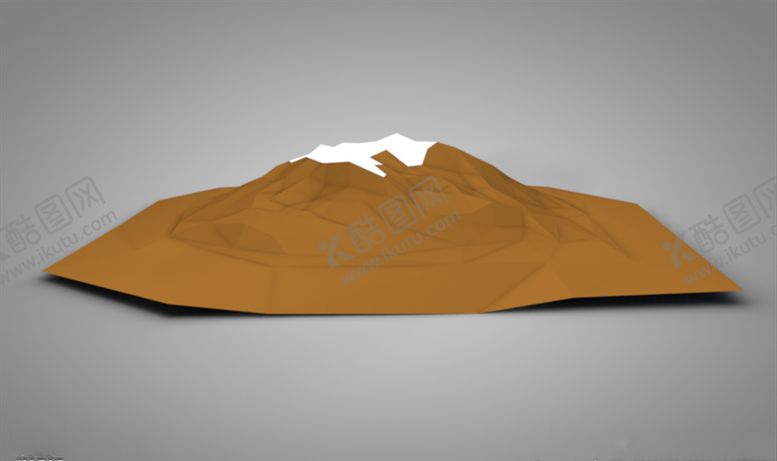 编号：11459406191306574704【酷图网】源文件下载-C4D模型火山雪山