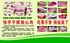 猪肉分割图猪肉分解