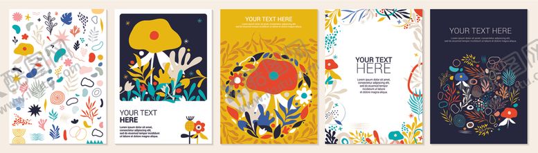 编号：74933209141700164709【酷图网】源文件下载-多彩创意插画图案集合