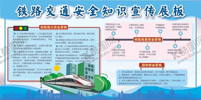 编号：17079510300905571924【酷图网】源文件下载-铁路交通安全知识宣传展板