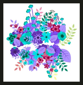 手绘花卉花朵素材素材