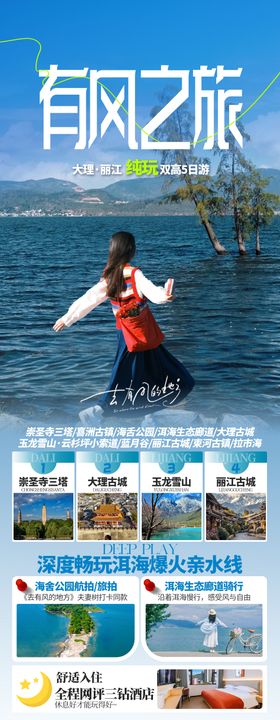 大理有风之旅旅游海报
