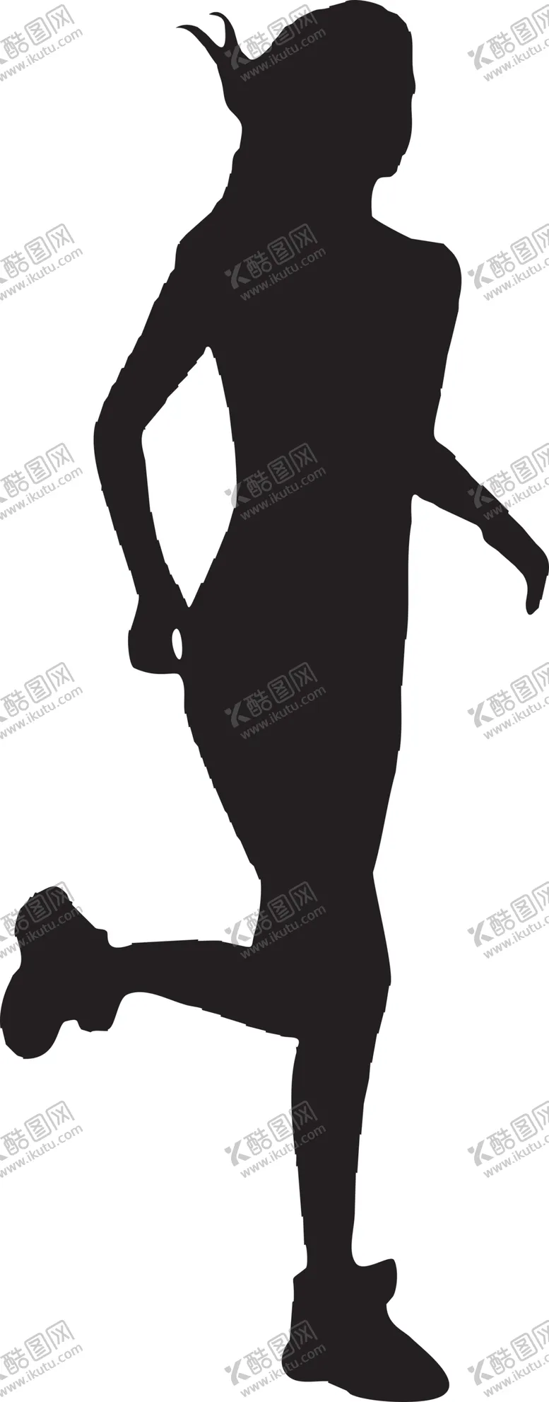 编号：22087903280335241924【酷图网】源文件下载-运动员剪影