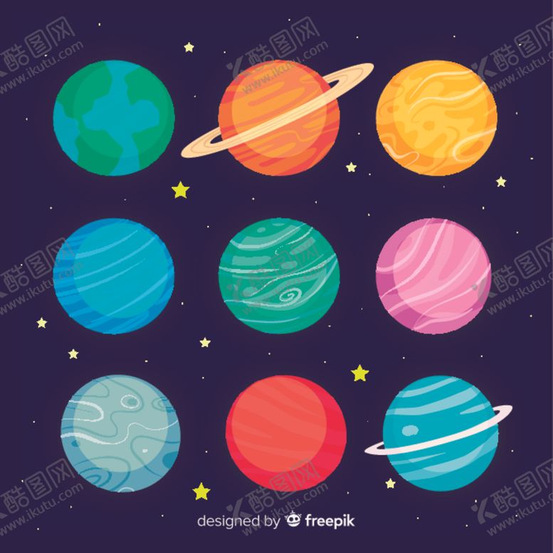 编号：94429306231856191330【酷图网】源文件下载-卡通星球行星