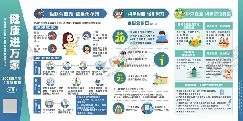 编号：90876106291649411636【酷图网】源文件下载-2025年6月健康进万家宣传栏