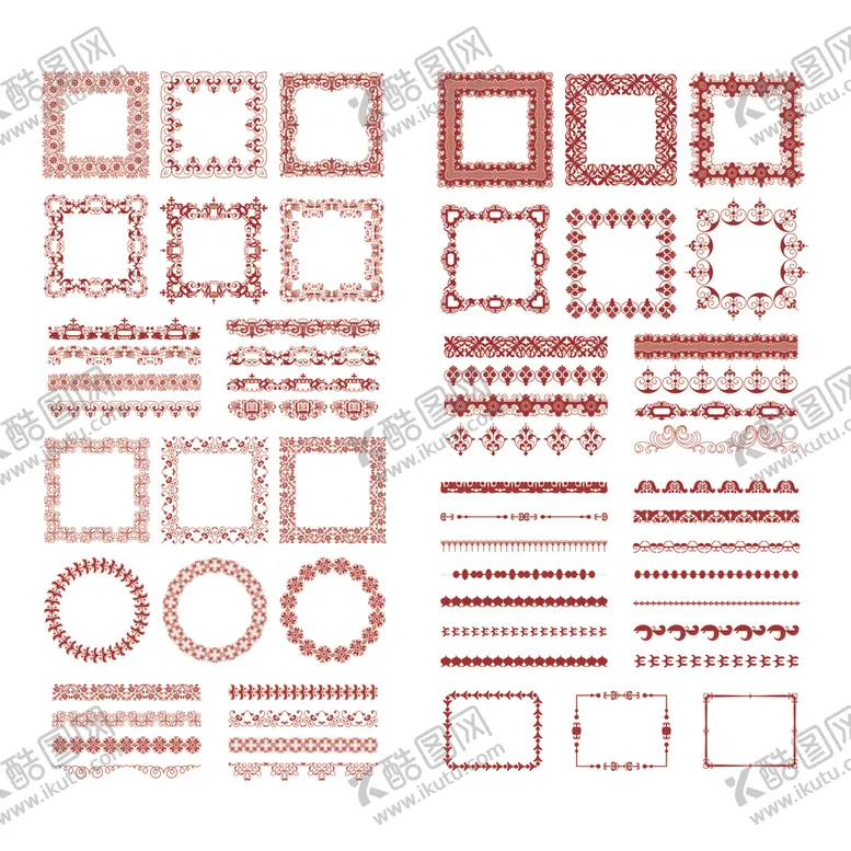 编号：11429304212014589612【酷图网】源文件下载-花纹边框