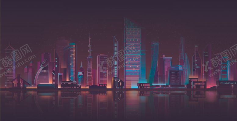 编号：83533109230433433568【酷图网】源文件下载-城市地标夜景