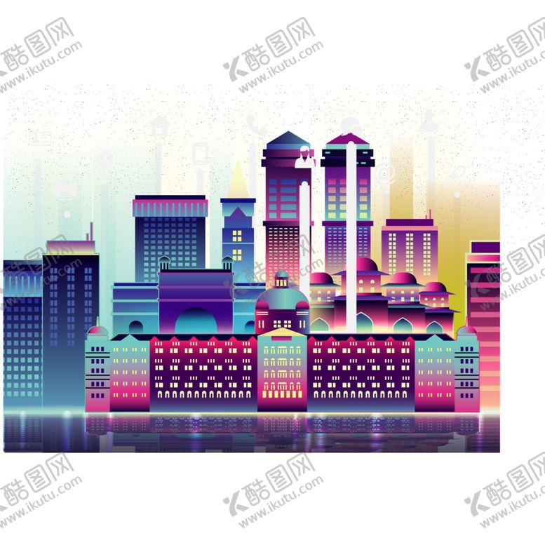 编号：33960705071004197326【酷图网】源文件下载-城市剪影
