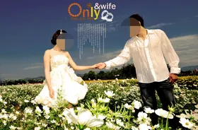 婚纱摄影相册模板跨页内页儿童写真韩式照礼