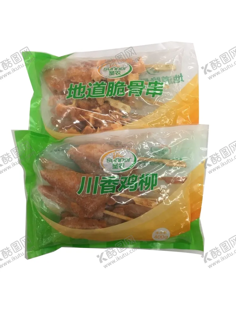 编号：85150606232236212727【酷图网】源文件下载-圣农地道脆骨串300g