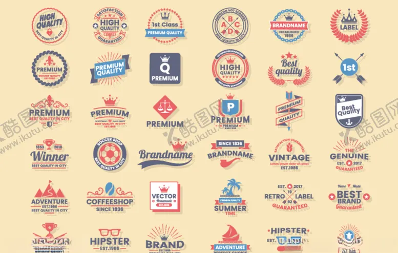 编号：36213406280835029562【酷图网】源文件下载-老式复古矢量标志