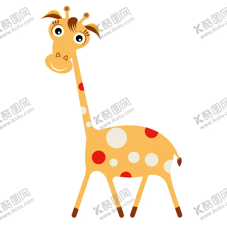 编号：63271906261810127435【酷图网】源文件下载-卡通长颈鹿