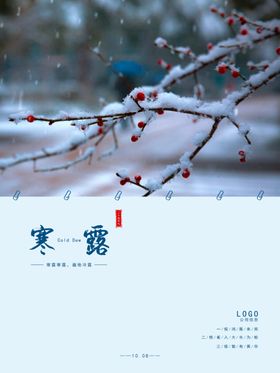 中国风寒露海报设计