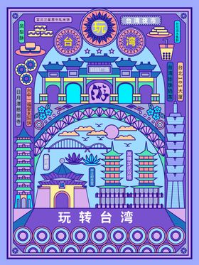 玩转台湾海报