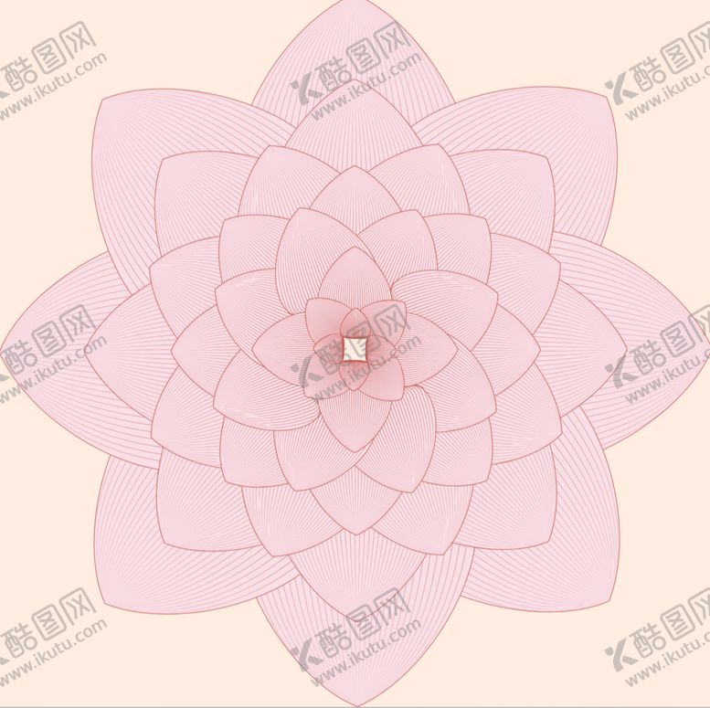 编号：02468509230939216184【酷图网】源文件下载-矢量插画莲花