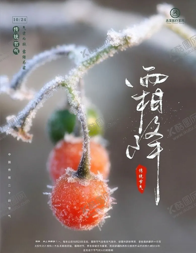 编号：96428709231509311278【酷图网】源文件下载-霜降海报