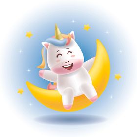 独角兽T恤印花手机壳图案可爱壁纸
