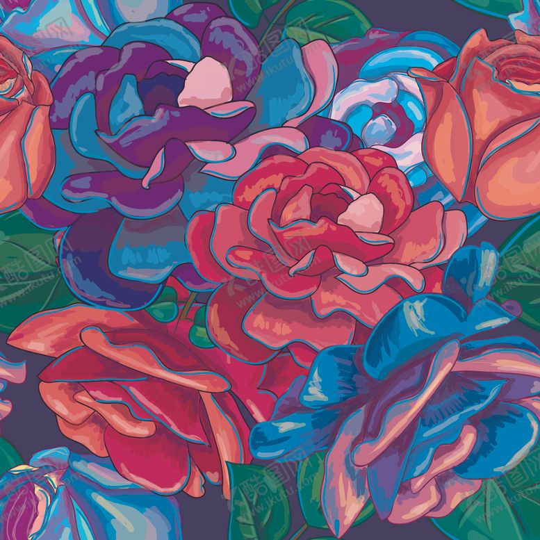 编号：83403909261140292981【酷图网】源文件下载-玫瑰印花
