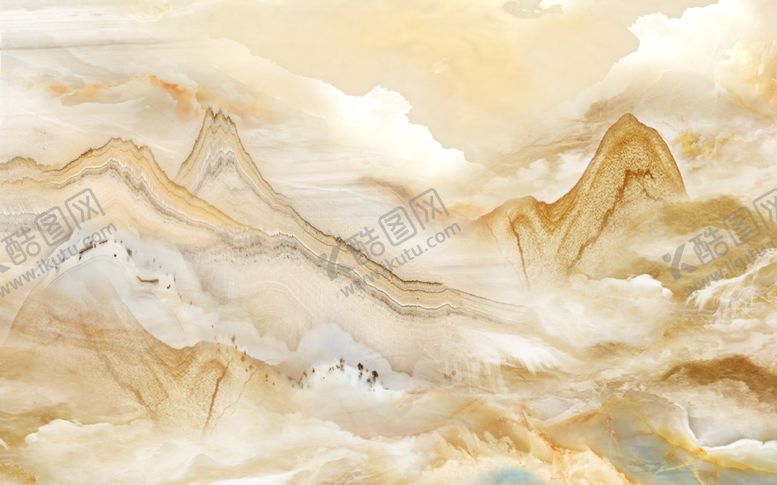 编号：74083809271852044378【酷图网】源文件下载-石纹山水背景墙