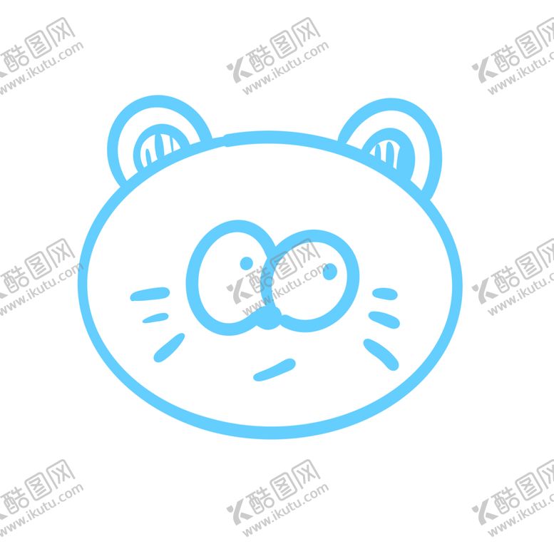 编号：07912610021019346851【酷图网】源文件下载-简笔画小浣熊