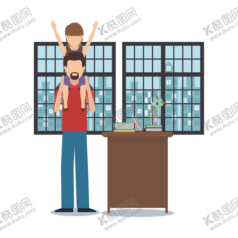 编号：54958109161225422183【酷图网】源文件下载-家庭成员生活插画