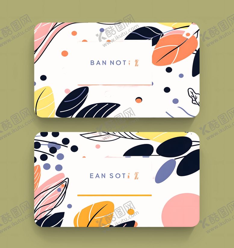 编号：64427611010556527328【酷图网】源文件下载-手绘风格名片