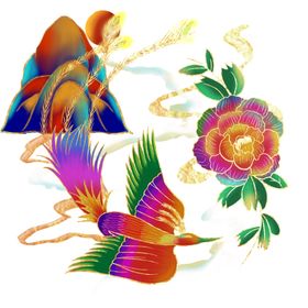 国潮凤凰插画