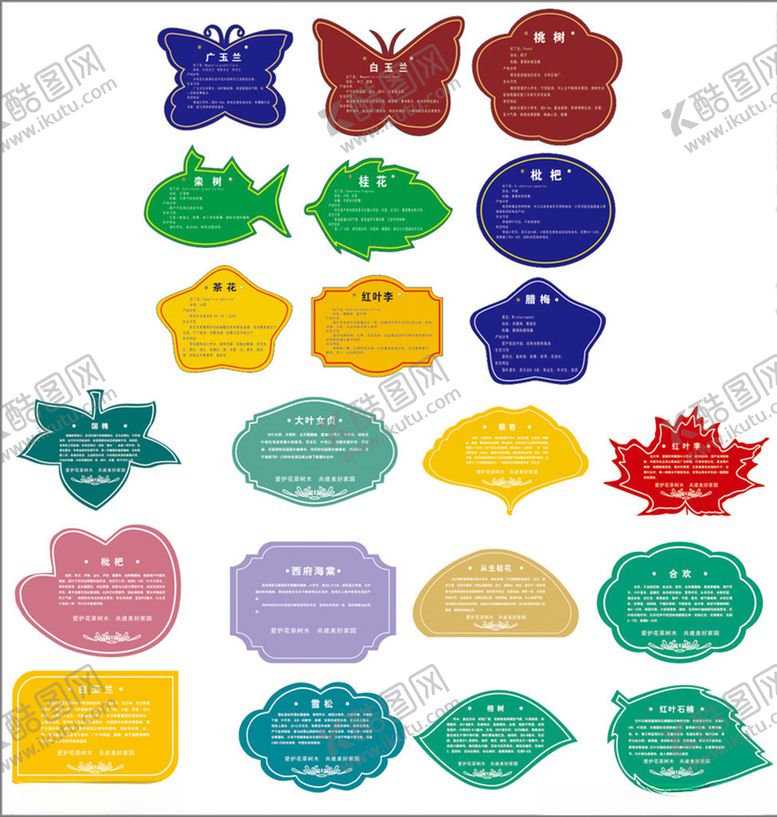 编号：66020607061031312042【酷图网】源文件下载-花草牌公园指示牌造型牌