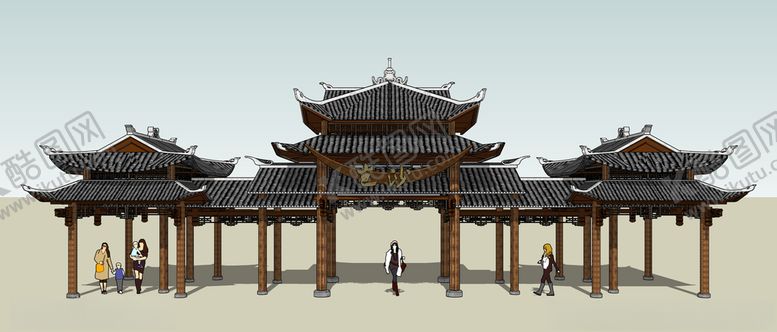 编号：81226610130117324374【酷图网】源文件下载-民俗文化长廊