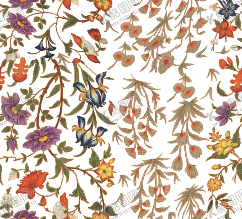 编号：48283209272111022345【酷图网】源文件下载-数码印花大牌花高清乱花