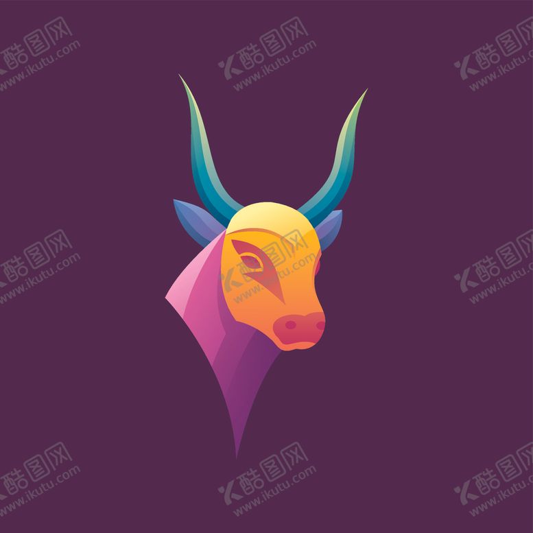 编号：65533309100233289446【酷图网】源文件下载-牛头标志