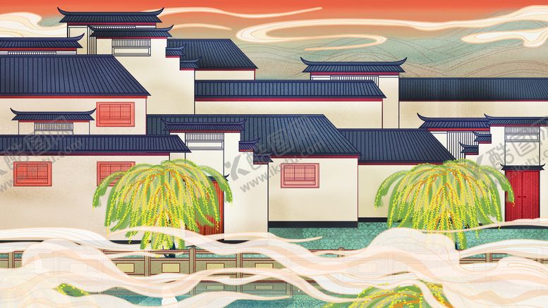 编号：42968709141655507284【酷图网】源文件下载-中国风国潮城市地标建筑海报