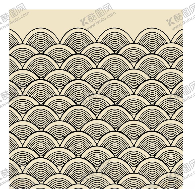 编号：62287509102242034257【酷图网】源文件下载-矢量水云纹水纹云纹线条