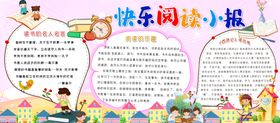 编号：39428609250624125739【酷图网】源文件下载-创意校园快乐阅读校园文化墙