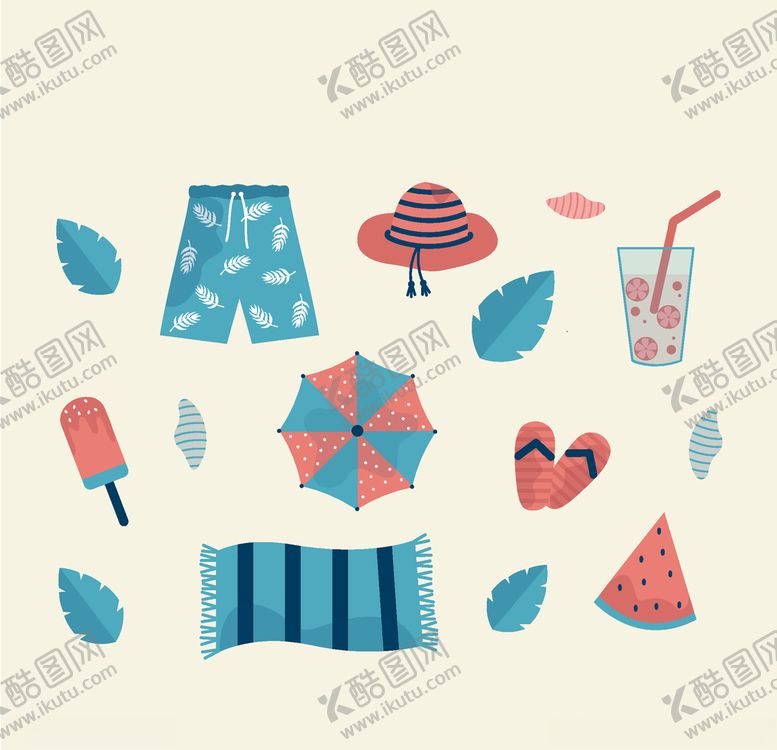 编号：77494609220032582084【酷图网】源文件下载-夏日元素