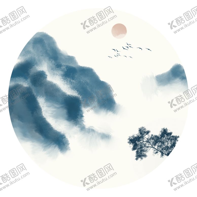 编号：75647610180846258322【酷图网】源文件下载-水墨山水