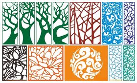 窗花镂空花纹屏风隔断雕花