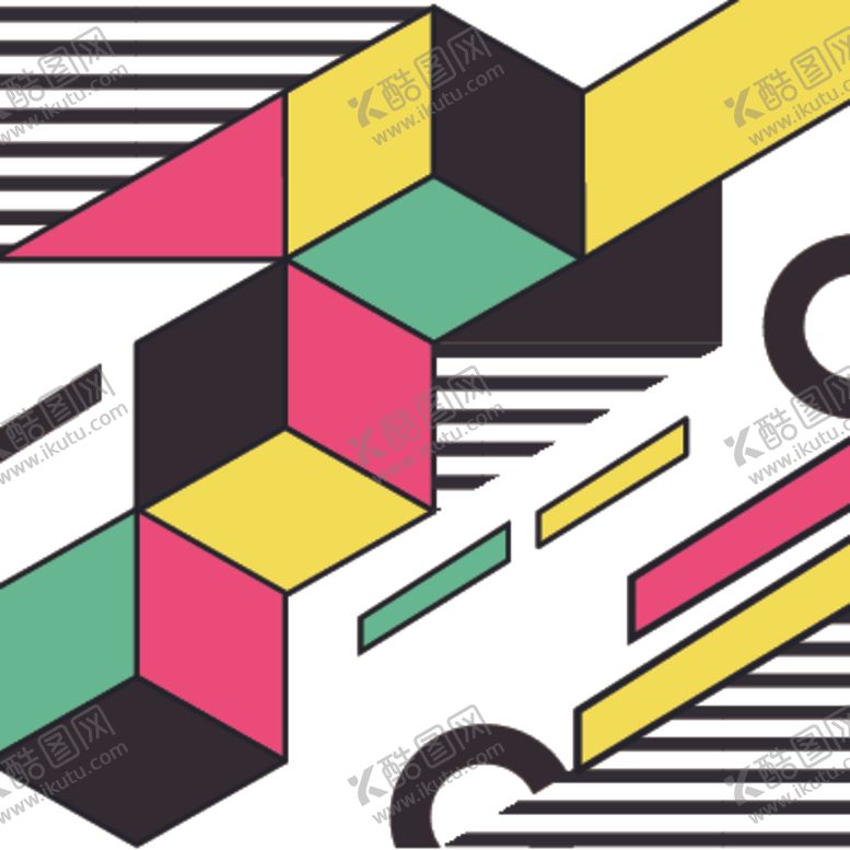 编号：94243909300149014479【酷图网】源文件下载-复古创意拼接图案